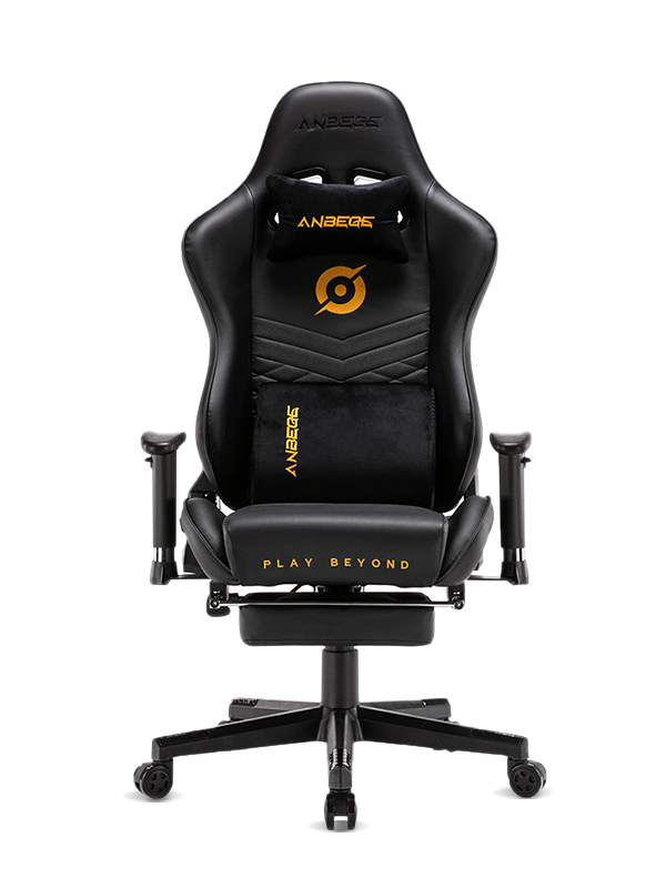 Kuuma myytävänä musta nahkainen pelituoli lepotuolihissi HS-9025  Kuuma myytävänä musta nahkainen pelituoli lepotuolihissi HS-9025