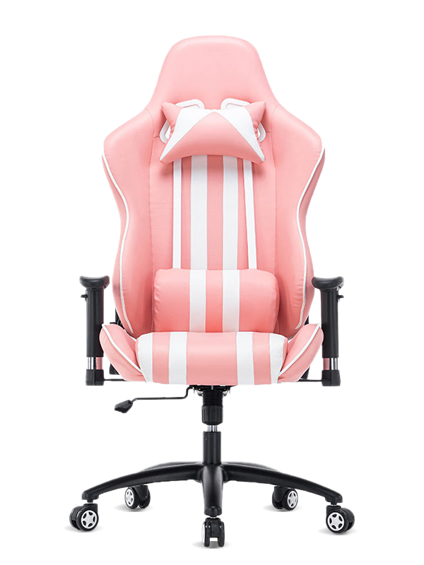 Tukku halvalla pelitietokonetuoli kääntyvä pelituoli pu pinkki nahka ergonominen kilpatuoli jalkatuella  Tukku halvalla pelitietokonetuoli kääntyvä pelituoli pu pinkki nahka ergonominen kilpatuoli jalkatuella